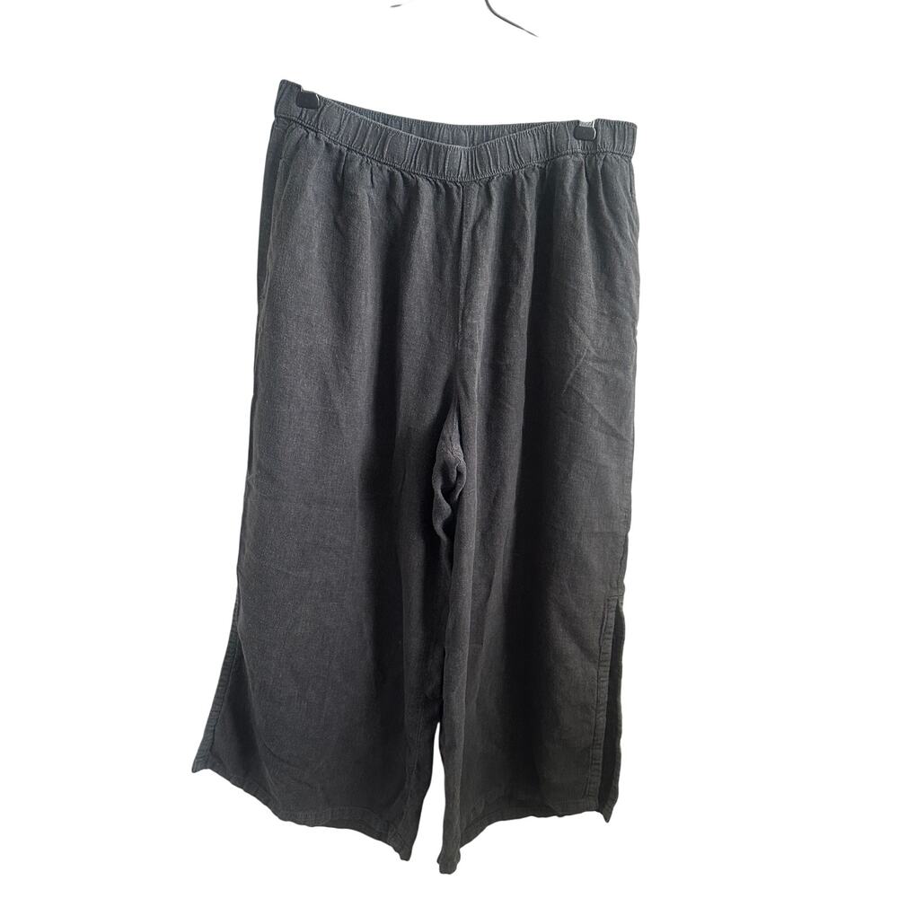 Patagonia Hemp Lyocell Wide Leg Cropped Pants Charcoal Medium